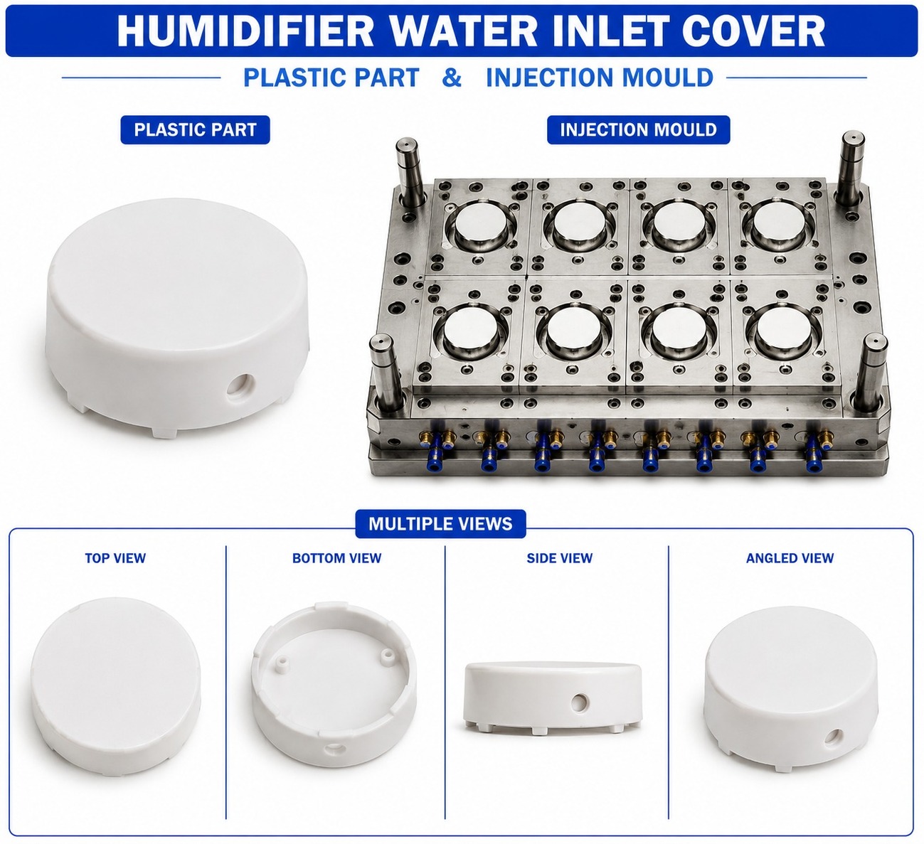 Humidifier Plastic Water Inlet Cover Mould and Moulding Service